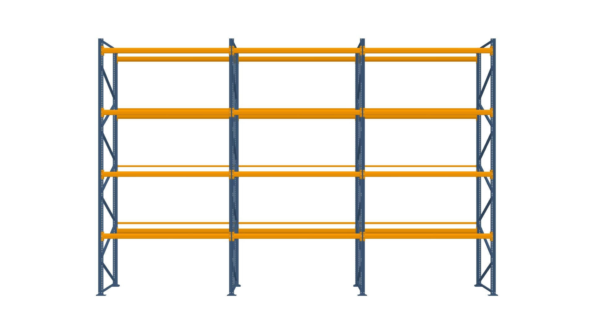 Konfiguration vom 17.07.2025 - 8.60 m x 5.50 m für 45 Paletten mit 900 kg