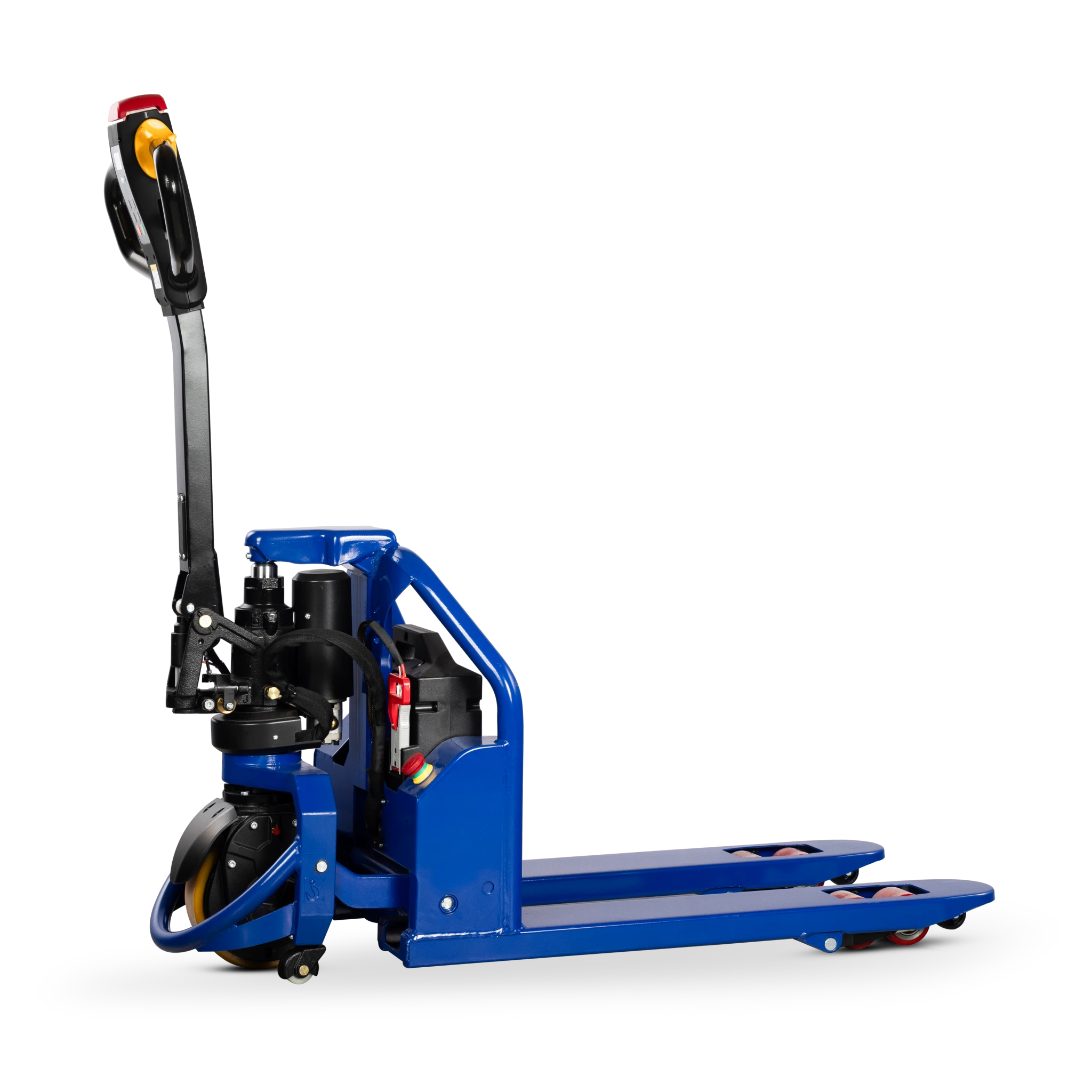 Transpallet elettrico corto FLEXIBLE-M con forche da 800 mm
