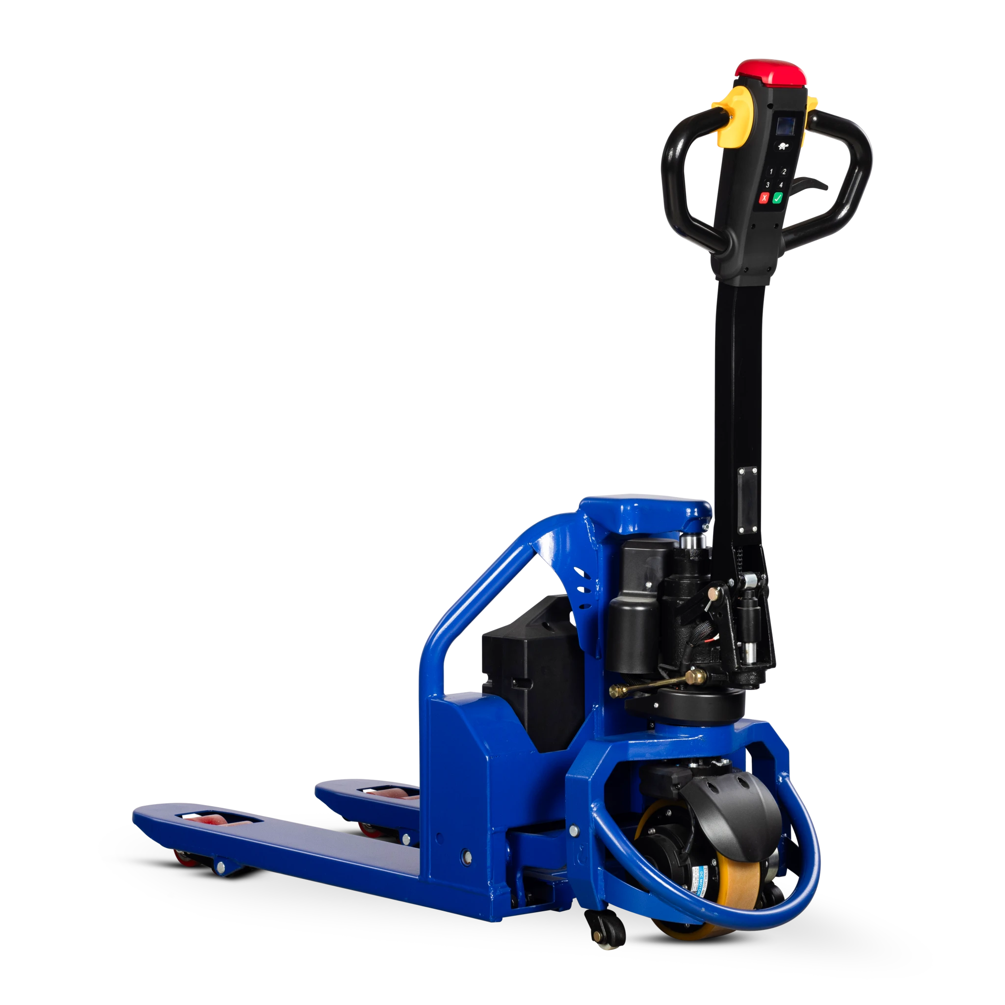 Transpallet elettrico corto FLEXIBLE-M con forche da 800 mm