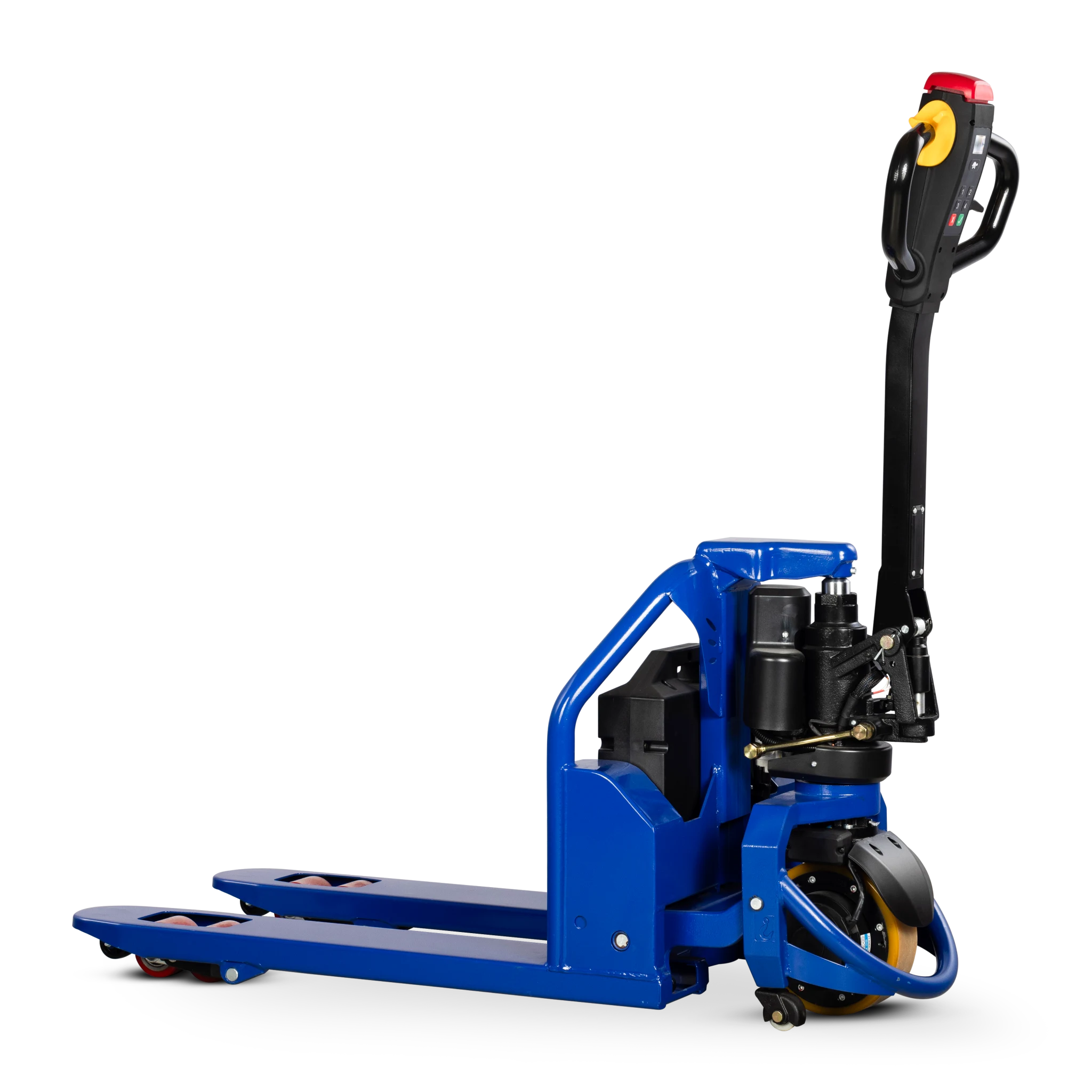 Transpallet elettrico corto FLEXIBLE-M con forche da 800 mm