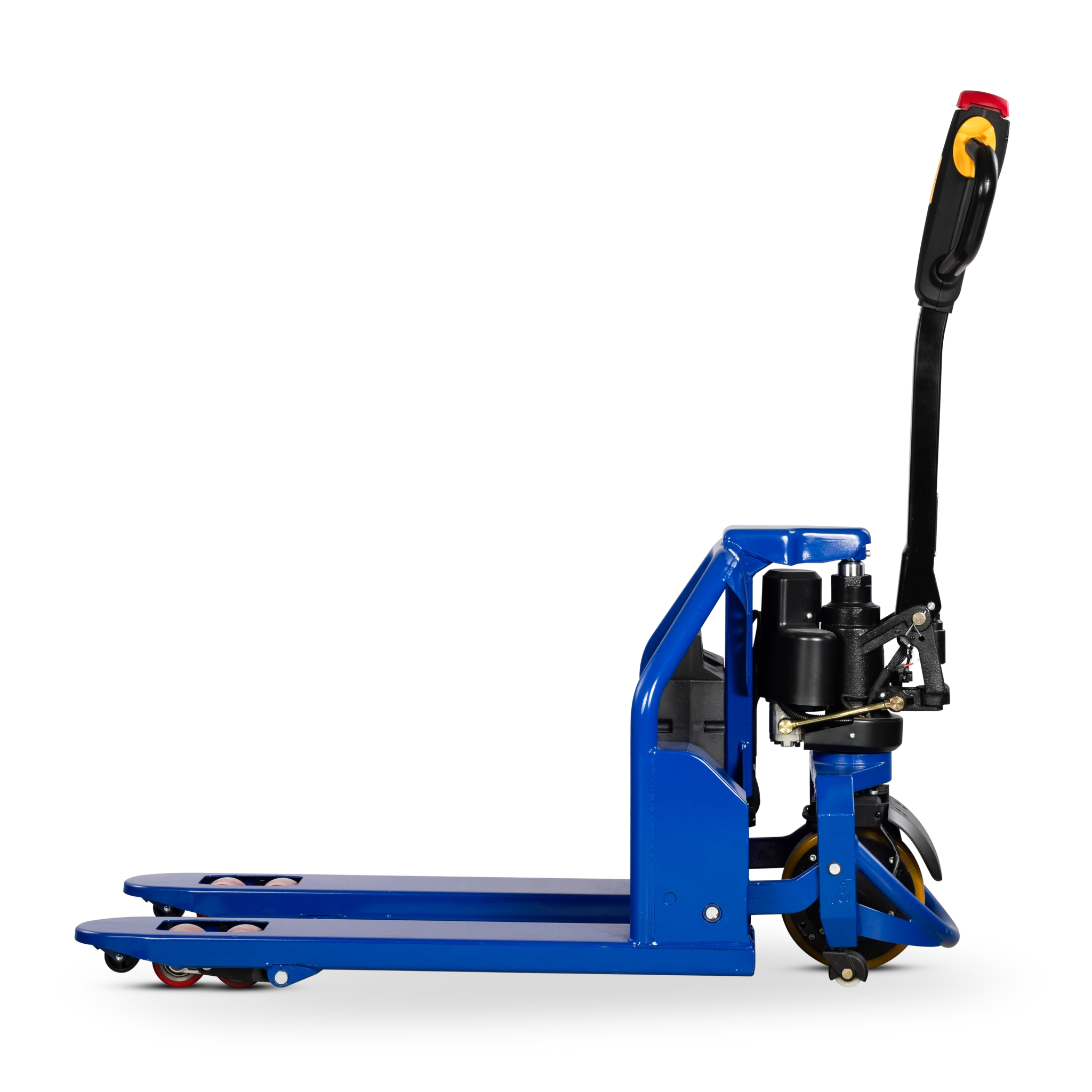 Transpallet elettrico corto FLEXIBLE-M con forche da 800 mm