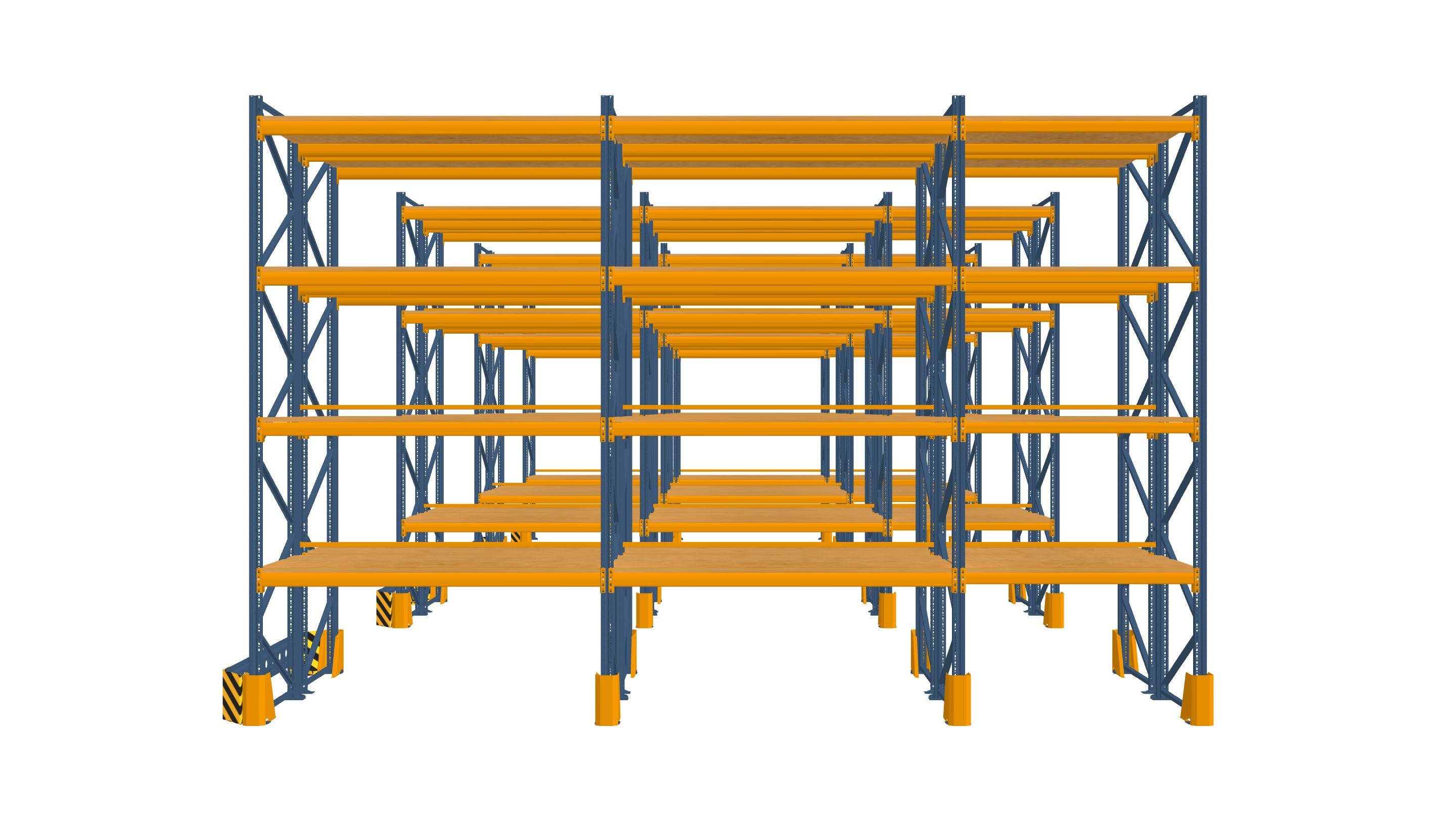 Konfiguration vom 22.11.2024 - 7.93 m x 5.00 m für 280 Paletten mit 1000 kg