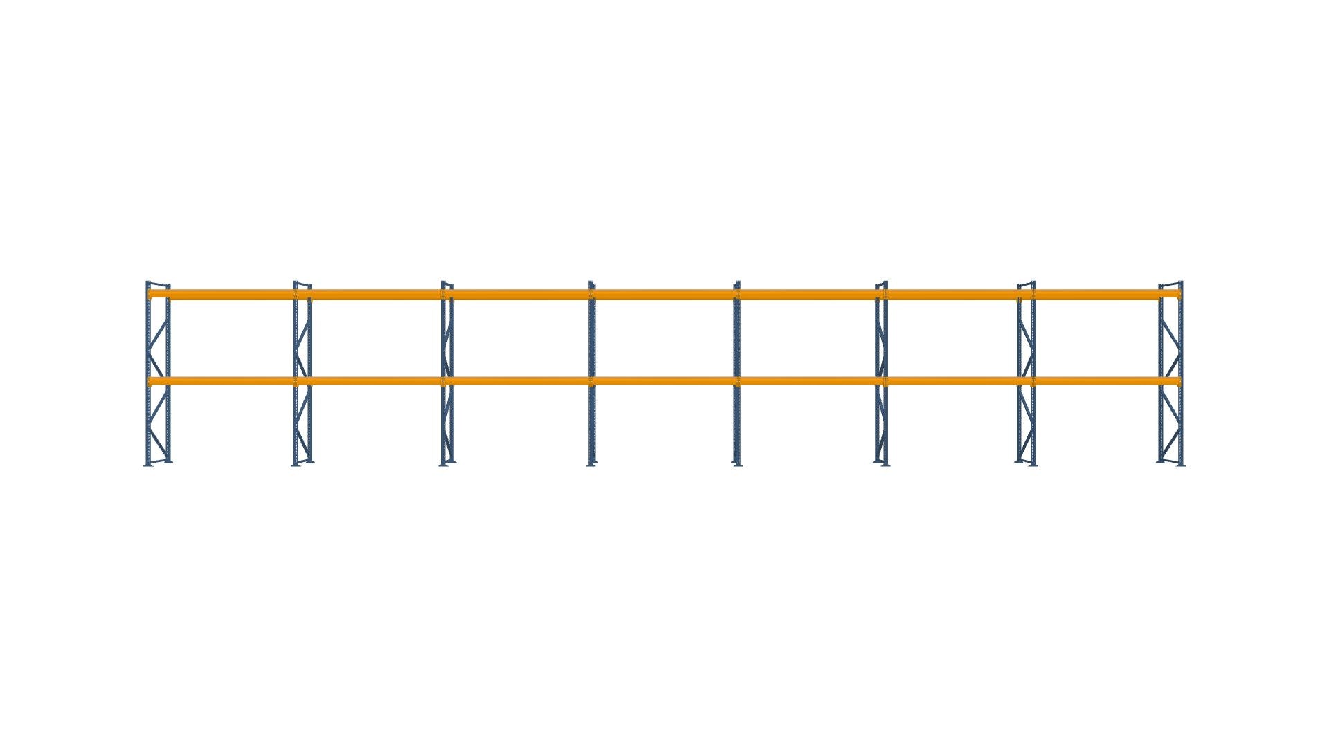 Konfiguration vom 27.09.2025 - 19.64 m x 3.50 m für 63 Paletten mit 700 kg