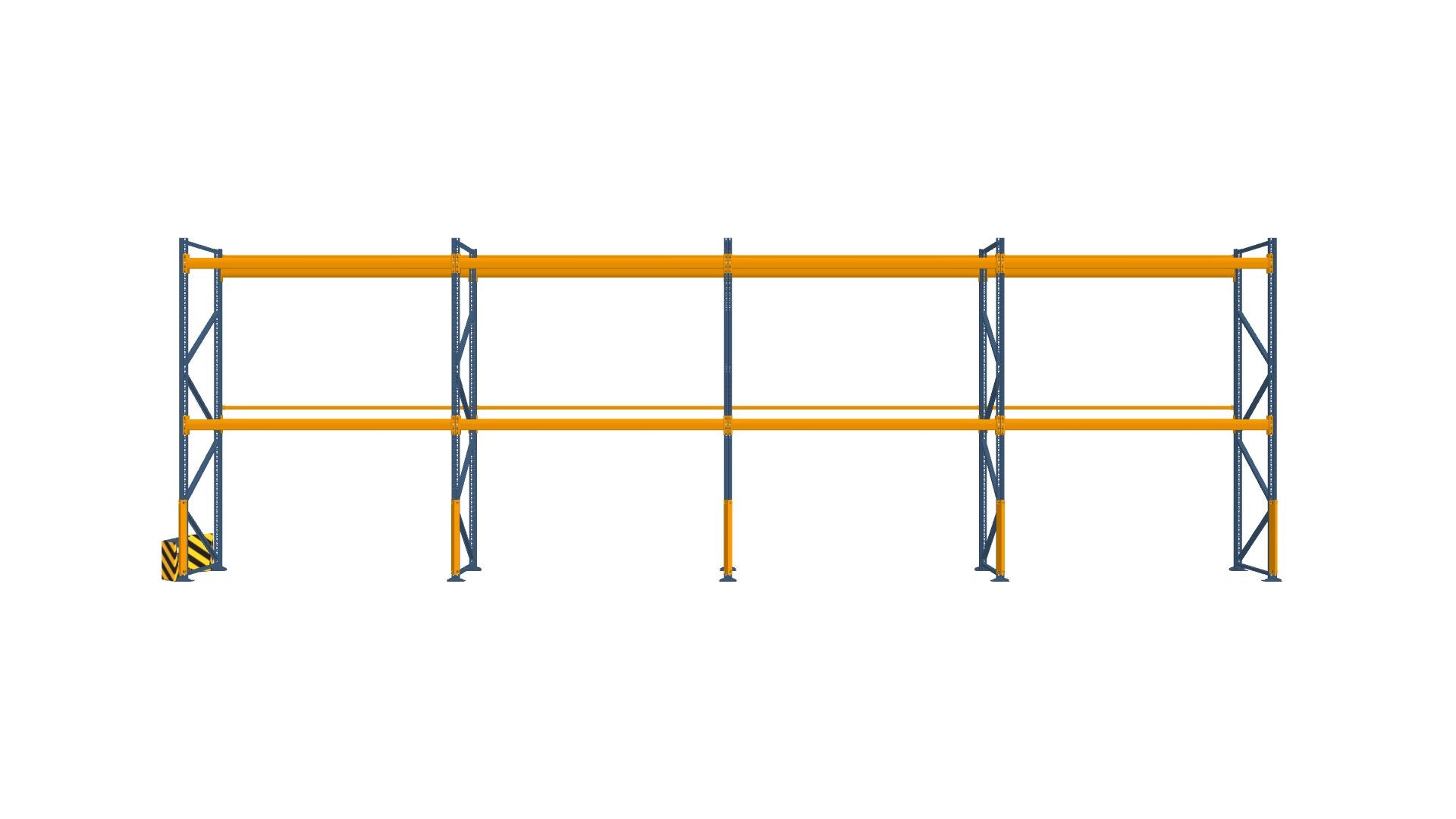 Konfiguration vom 12.11.2024 - 11.50 m x 3.50 m für 36 Paletten mit 1000 kg