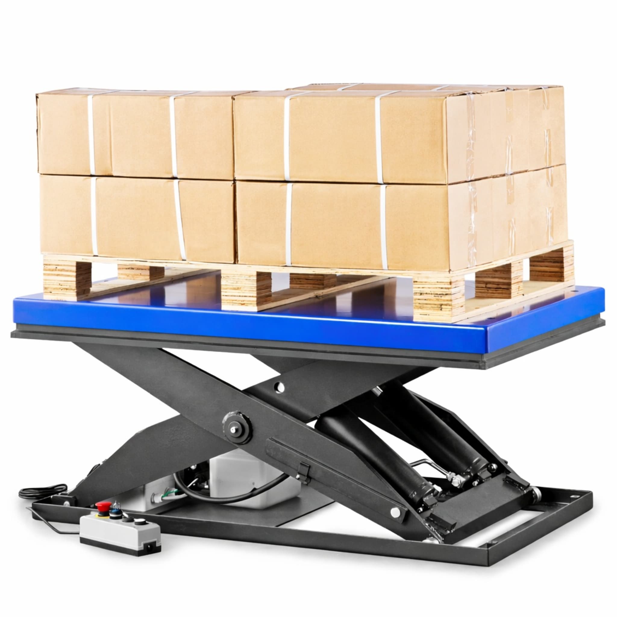 Scherenhubtisch TABLE mit Palette